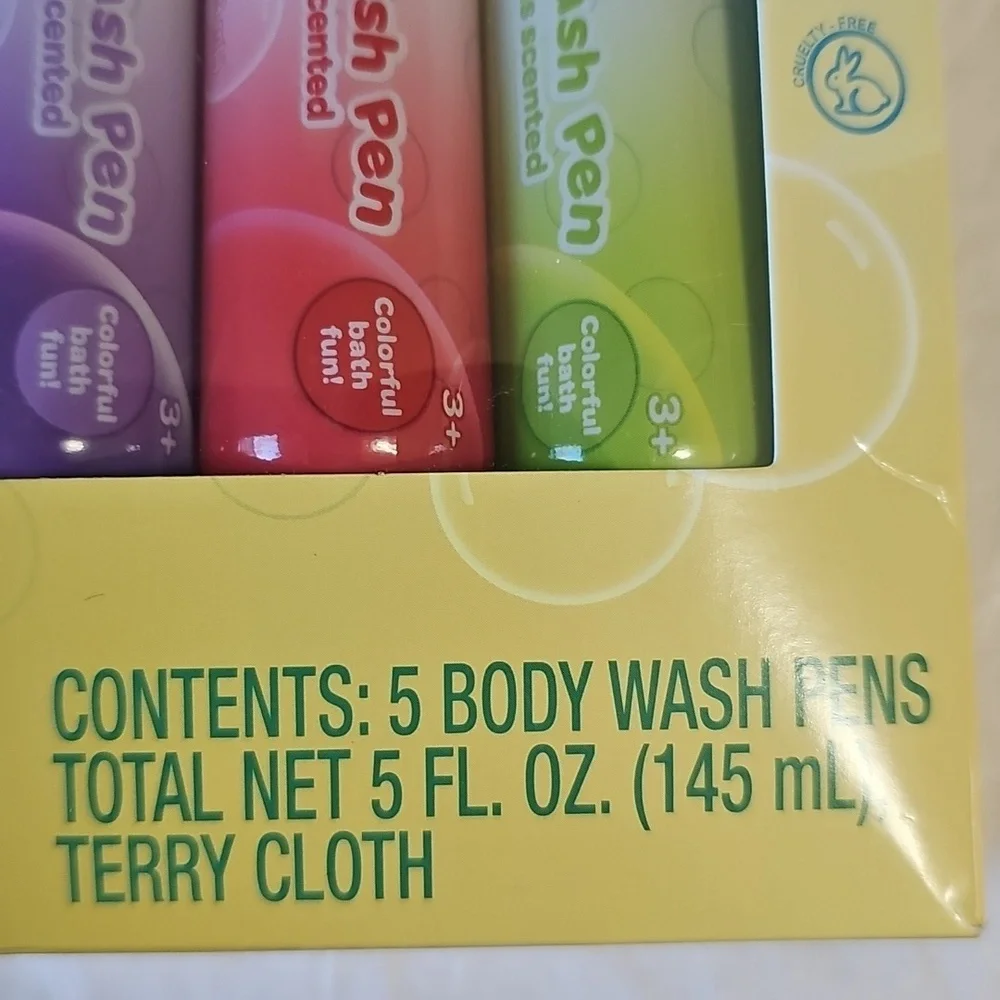 Crayola Body Wash Pen Set, 6 Pieces, 5oz New